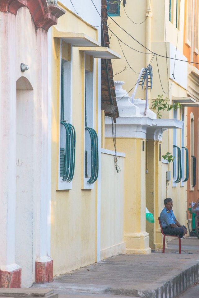 There's a certain romance in walking around the streets in Pondicherry. Plenty of nice places to eat some fusion food. 